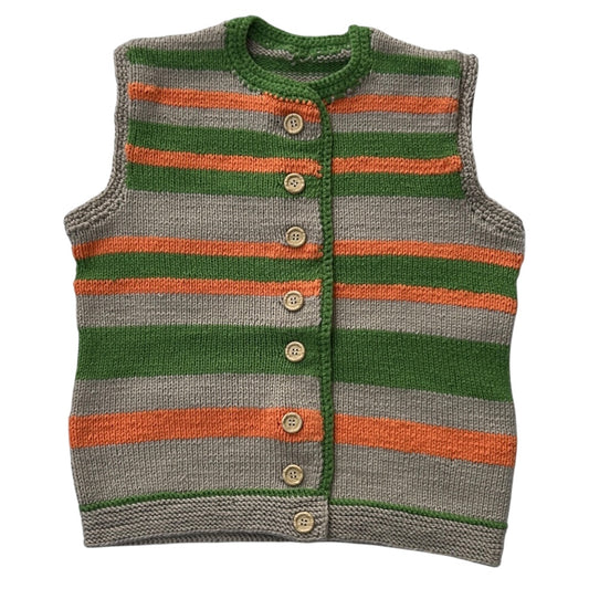 Knitted Button Up Vest Top