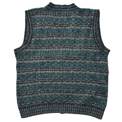 Made in Italy College By Marcazzani Knitted Button Up Vest Top