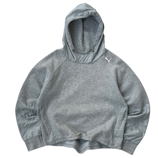 Puma Grey Multi Material Hoodie
