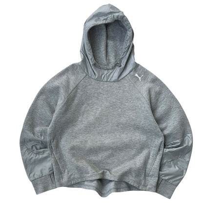 Puma Grey Multi Material Hoodie