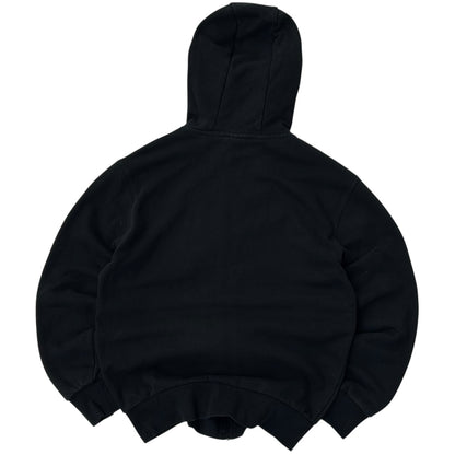Ellesse Black Hooded Embroidered Logo Jacket