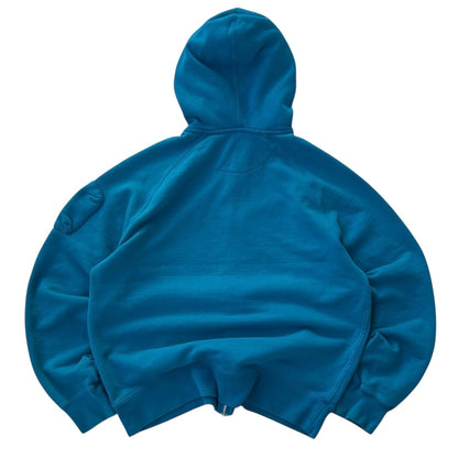 Nike Blue Embroidered Logo Hooded Full Zip Jacket