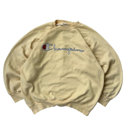 Champion Bright Yellow Logo Light Sweatshirt
