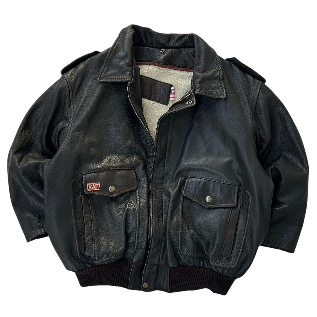 Vintage SCHOTT x RAF Leather Bomber Jacket / Flight Jacket