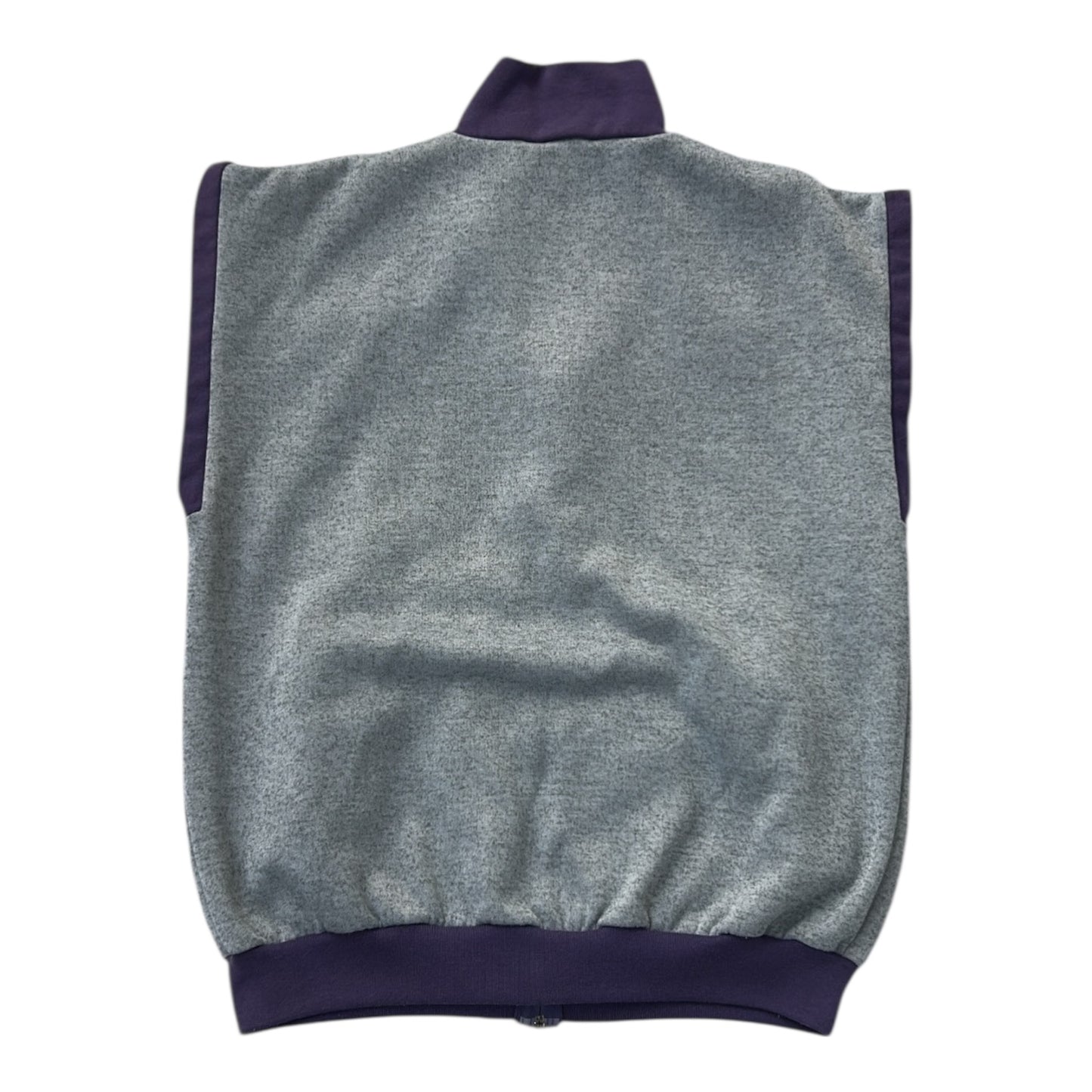 Light Vintage Purple x Grey Full Zip Vest  Jacket