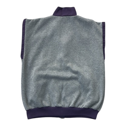 Light Vintage Purple x Grey Full Zip Vest  Jacket