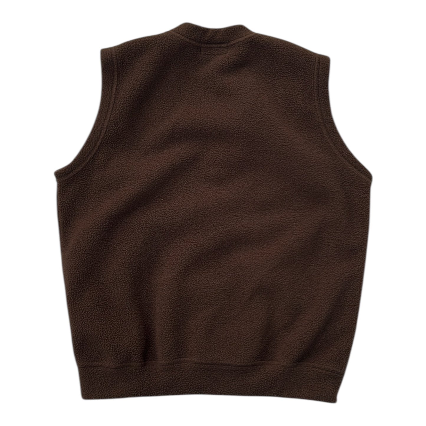 Chocolate Brown Ritratto V-Neck Fleece Vest