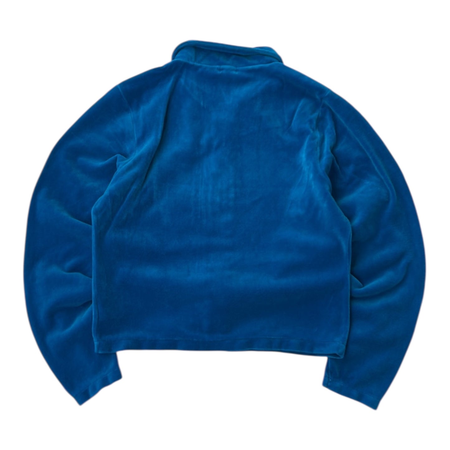 Blue 00’s Velvet Full Zip Waist Length Jacket