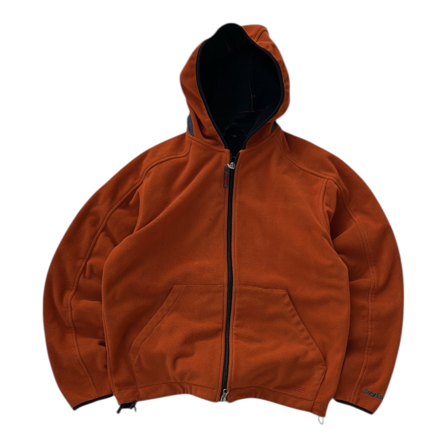Invicta Orange Full Zip Hooded Adjustable Fleece Jacket