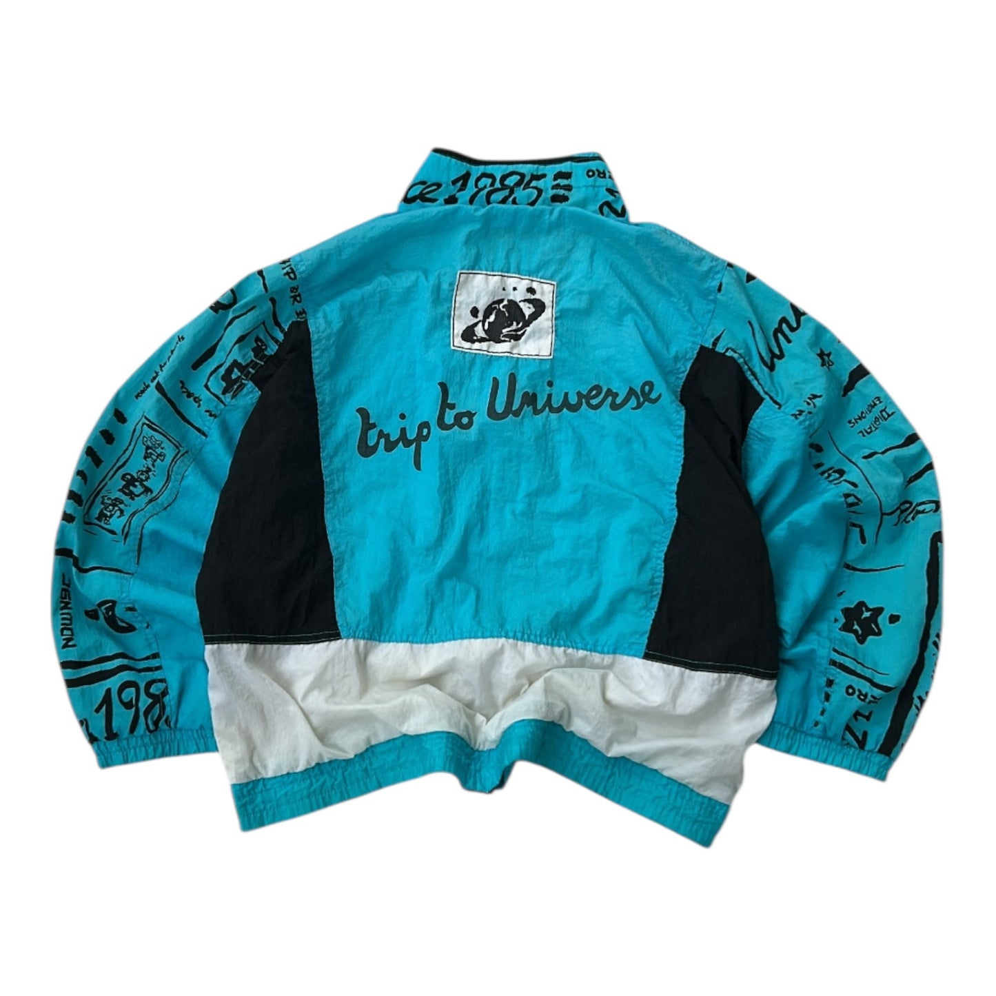Digital Emotions Blue Shell Vintage Full Zip Jacket