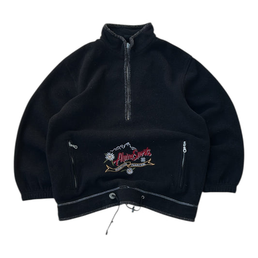 Alpine Sports Embroidered Design 1/4 Zip Adjustable Fleece