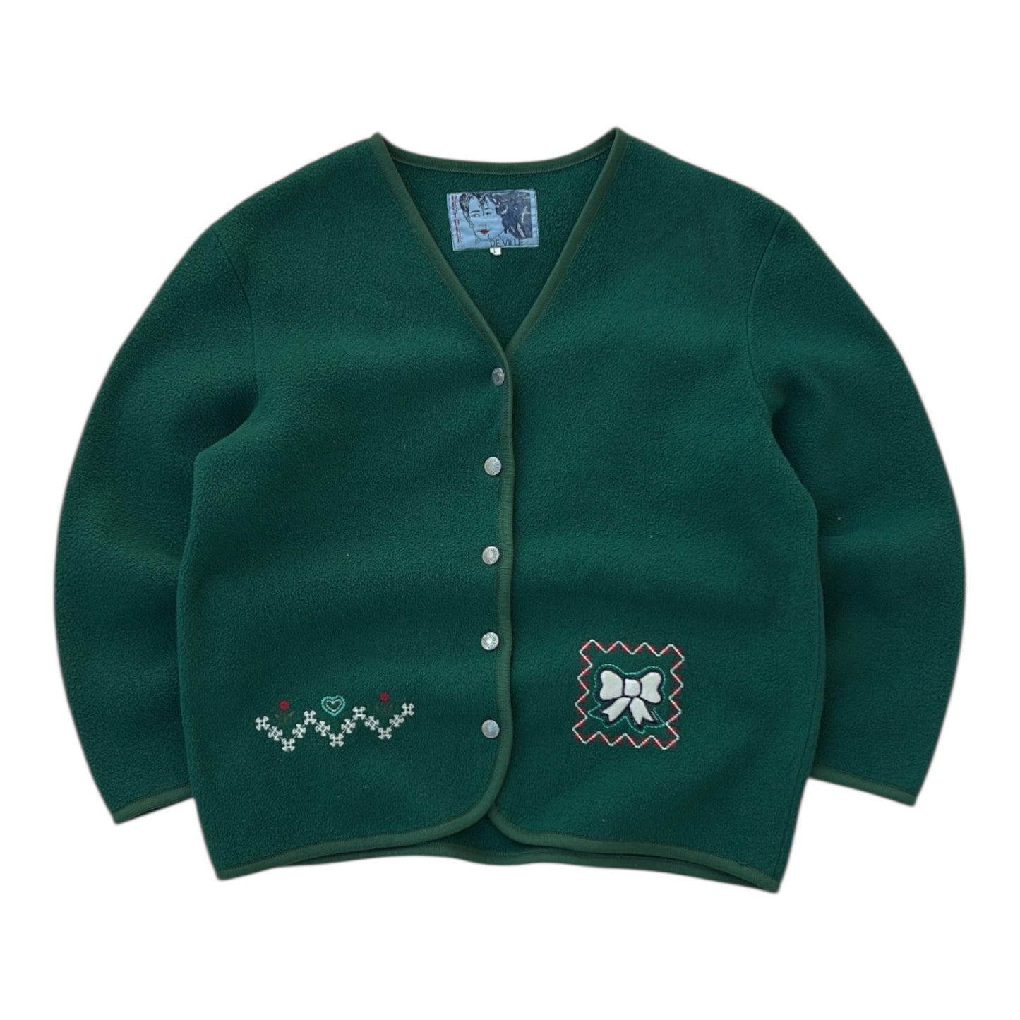 Best Blue Fleece Button-Up Jacket