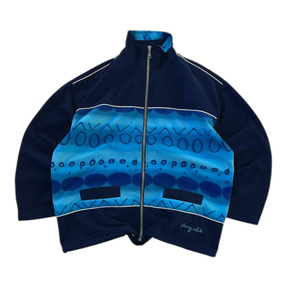 Young Wave Micro Fleece Blue Full Zip Adjustable Jacket
