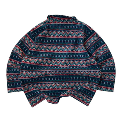 Christmas Pattern Fleece Overshirt