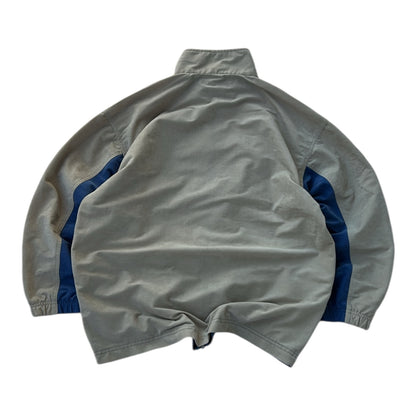 Greenstone Park Beige x Dusty Blue Full Zip Micro Fleece Jacket