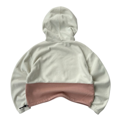 Champion pink x white fleece Adjustable hoodie