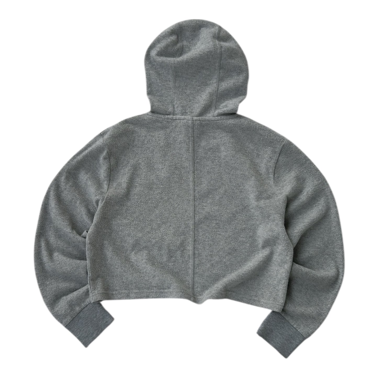 Ellesse Grey Cropped Fleece Hoodie