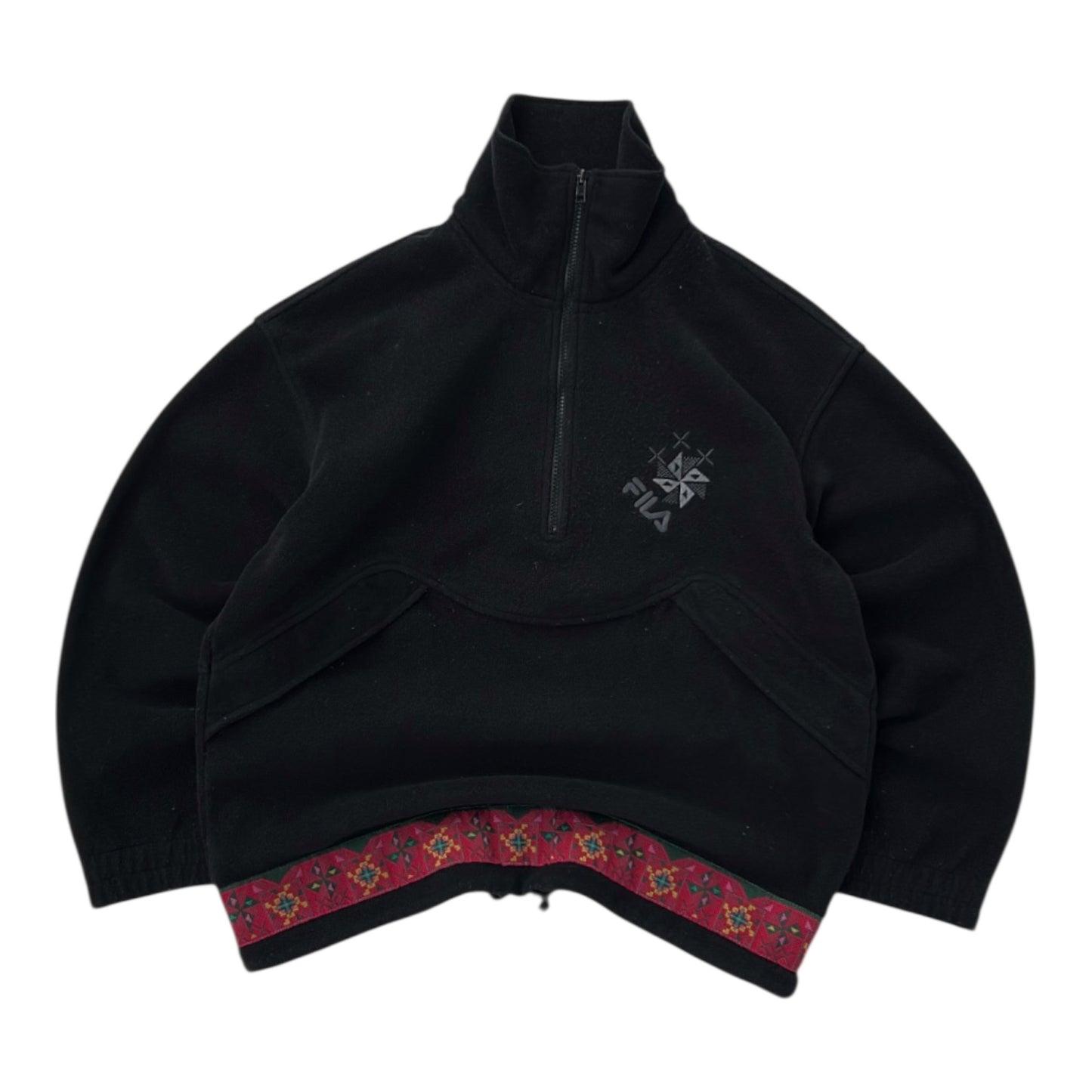 Fila Black 1/4 Zip Adjustable Fleece