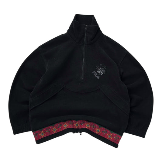 Fila Black 1/4 Zip Adjustable Fleece