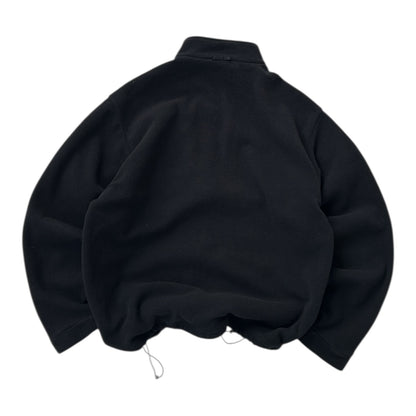 Fila Black Full Zip Fleece Adjustable Jacket