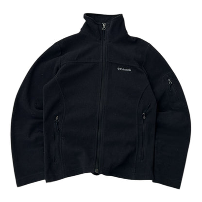 Columbia Black Full Zip Adjustable Fleece Jacket