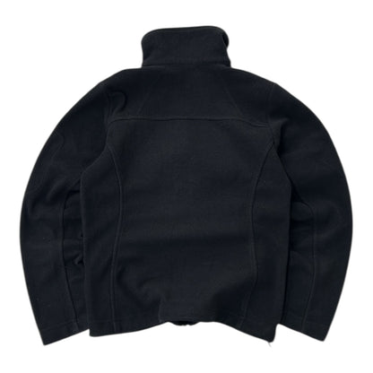 Columbia Black Full Zip Adjustable Fleece Jacket