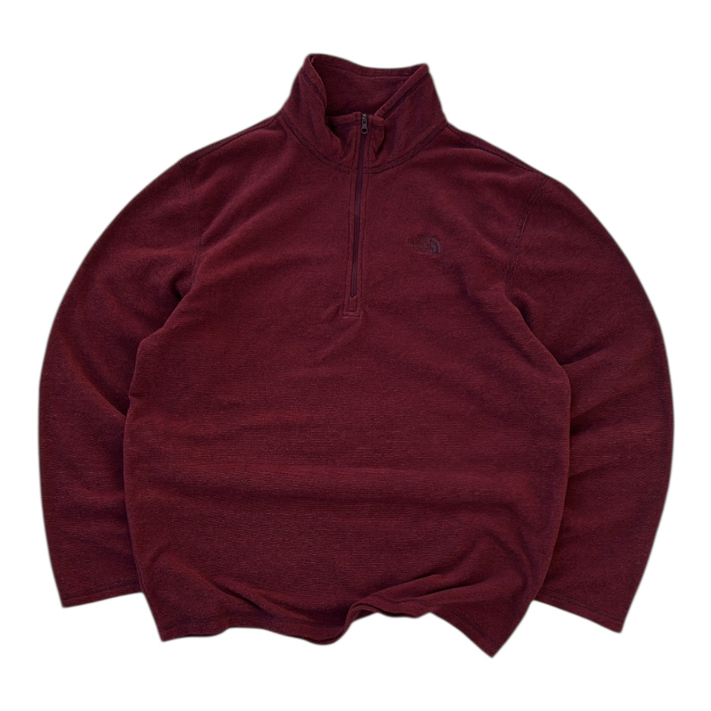 The North Face Burgundy 1/4 Zip Fleece