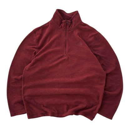 The North Face Burgundy 1/4 Zip Fleece