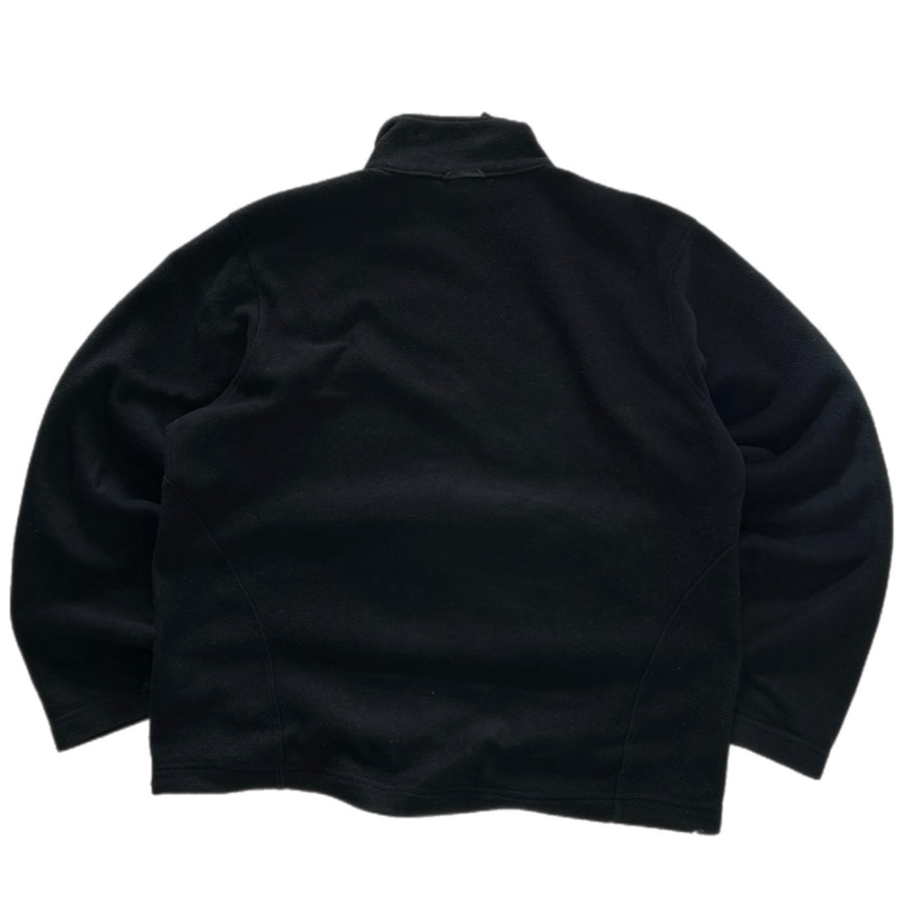 Jack Wholfskin Black Full Zip Adjustable Fleece Jacket