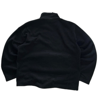 Jack Wholfskin Black Full Zip Adjustable Fleece Jacket