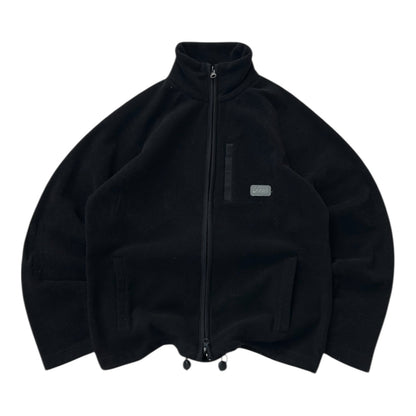Asics Black Full Zip Adjustable Fleece Jacket