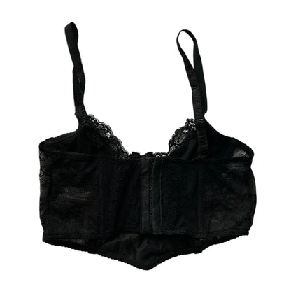 Velvet & Lace Corset Top (Adjustable Strap)