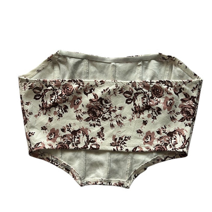 Strapless Floral Corset Top