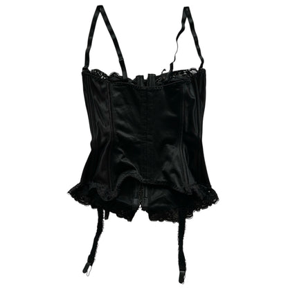 Lingerie Silk & Lace Corset Top (Adjustable Strap)