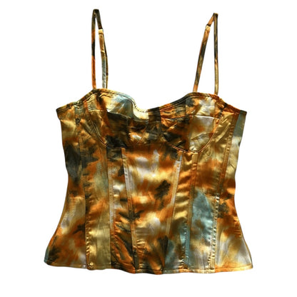 Silk Corset Top (Adjustable Strap)