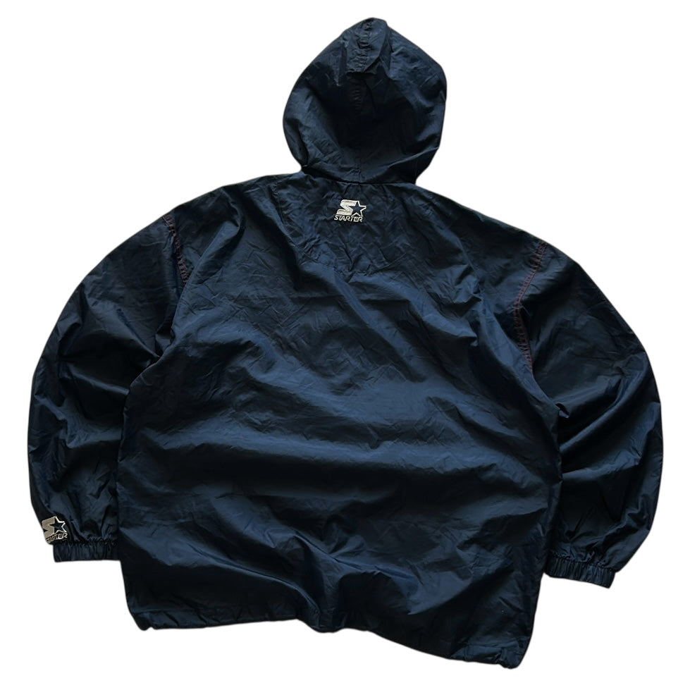Starter Vintage 1/4 Zip Hooded Windbreaker Overshirt