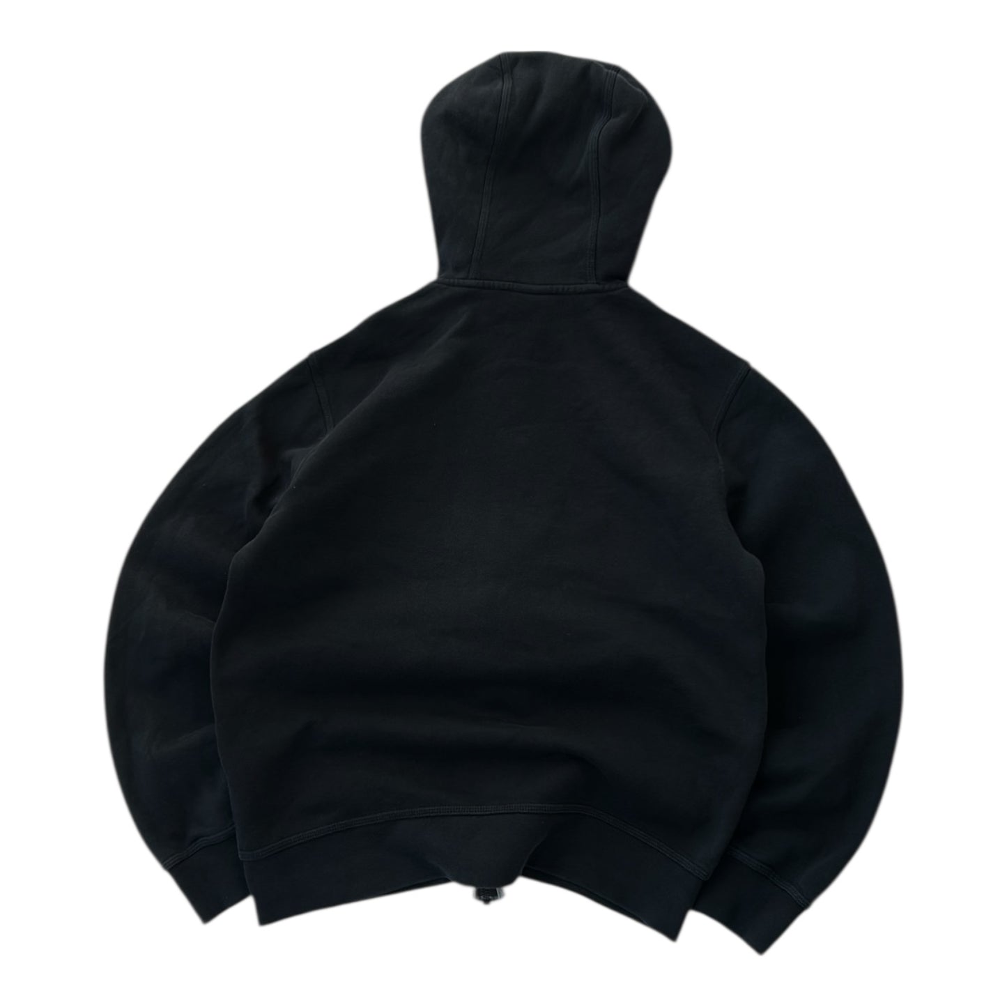 Nike Black Hooded Full Zip Embroidered Logo Jacket