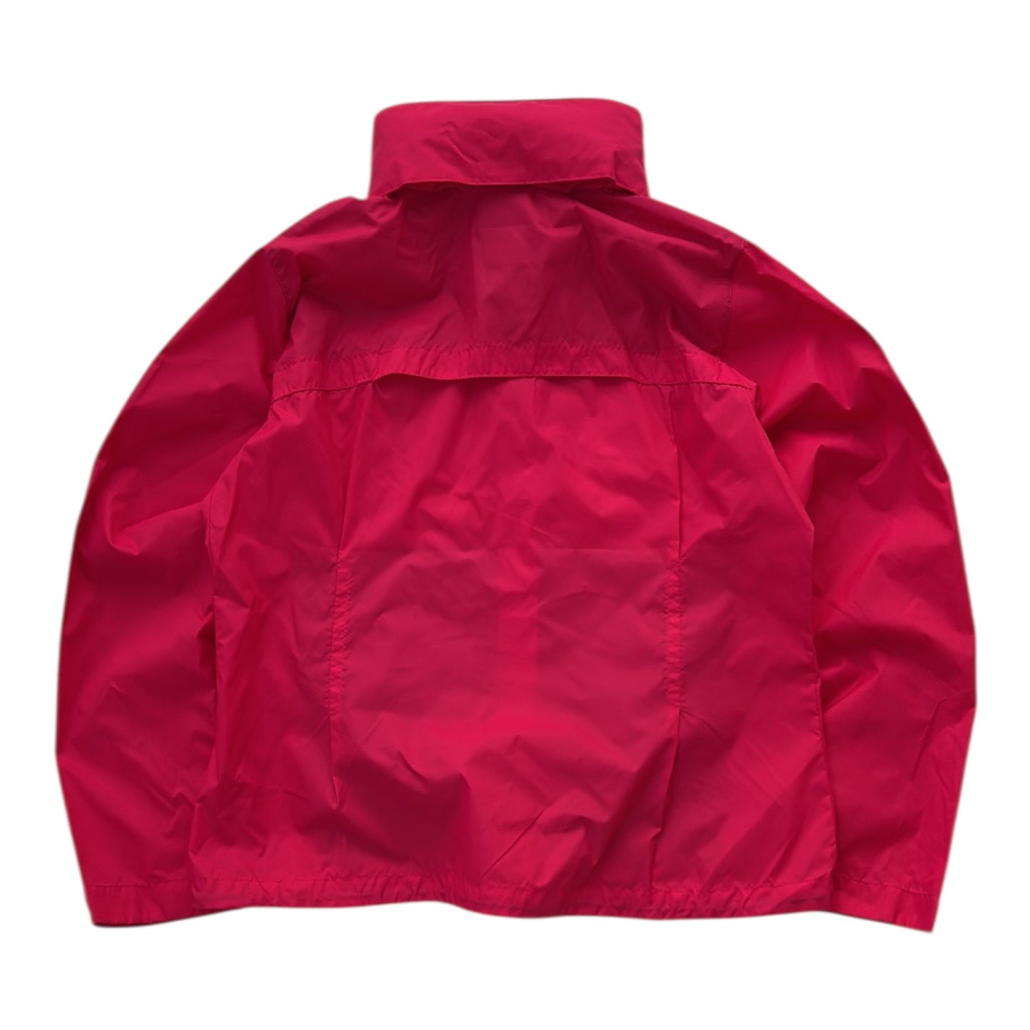 Columbia Hot Pink Light Full Zip Windbreaker Adjustable Jacket With Hidden Hoodie