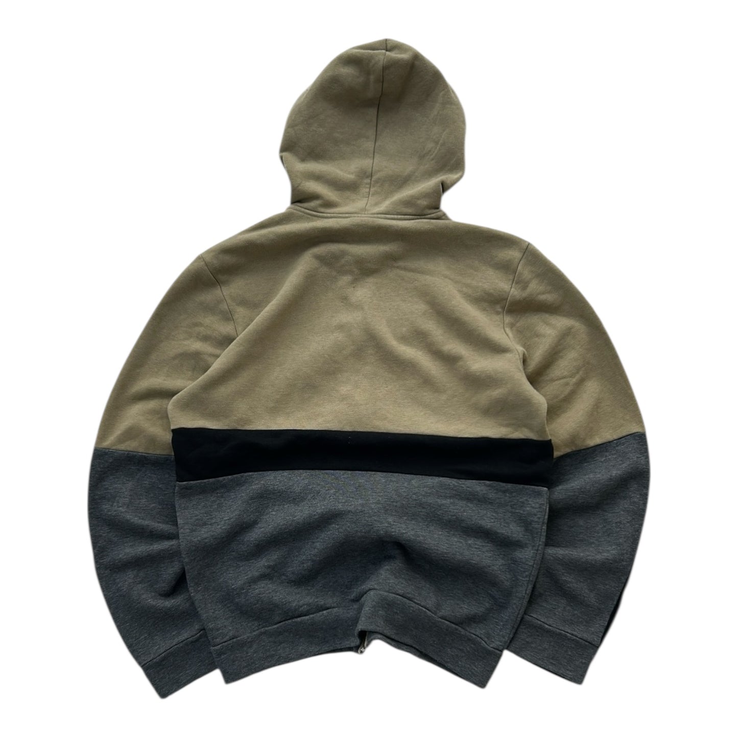Adidas Grey x Khaki Hooded Full Zip Jacket