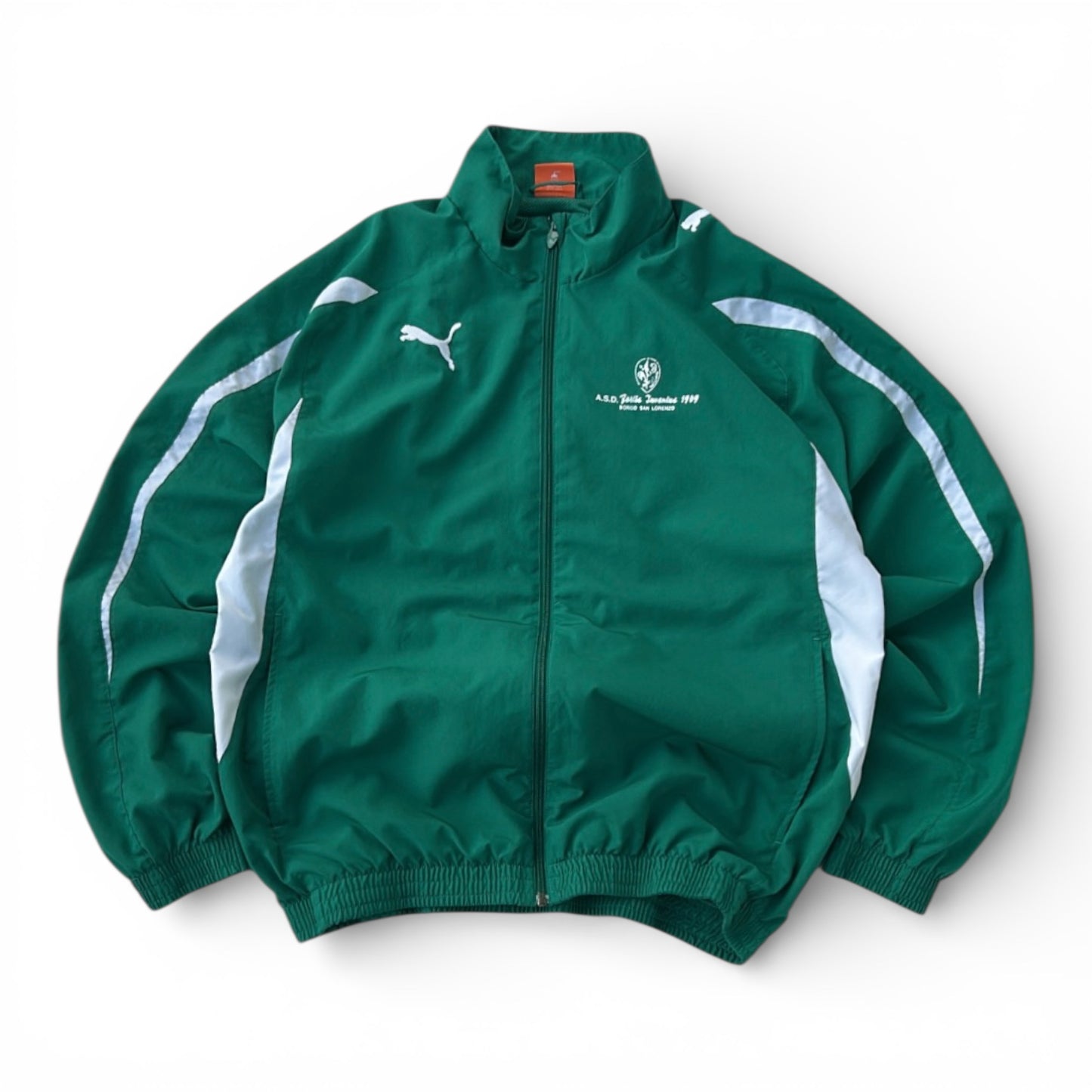Puma green x White Track Full Zip Jacket