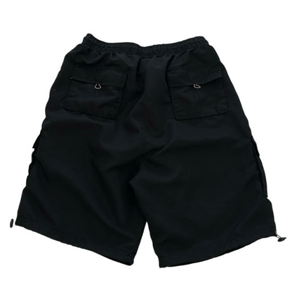 Parachute Cargo Shorts With Adjustable Waist