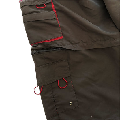 Parachute Cargo Shorts With Adjustable Waist