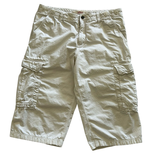 White Cargo Shorts