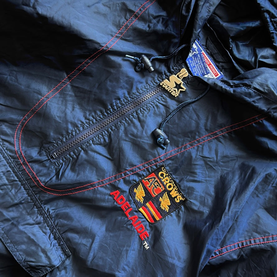 STARTER Vintage 1/4 Zip Hooded windbreaker adjustable overshirt