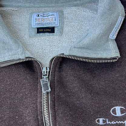 Champion  Heritage Vintage Chocolate Brown Jacket With inside micro Fleece