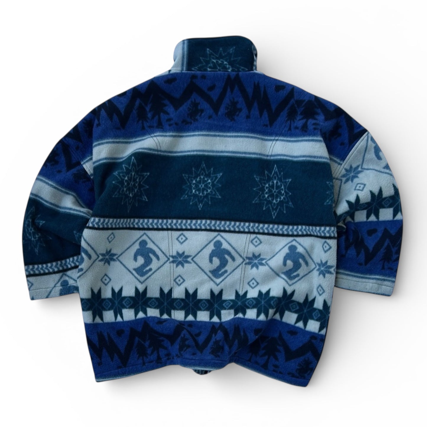 Broadway Sportswear Vintage Thick Patterned Fleece Jacket