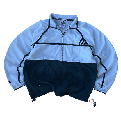 Adidas Forest Green x White Adjusted Shell Zip-Up Jacket