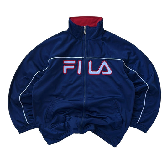 90s Fila Navy x Red Track Jacket