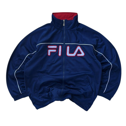 90s Fila Navy x Red Track Jacket