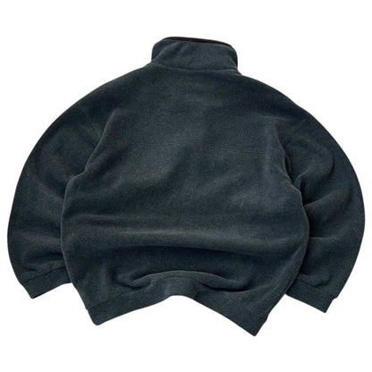 vintage SLAM 1/4 Button Up Grey Fleece